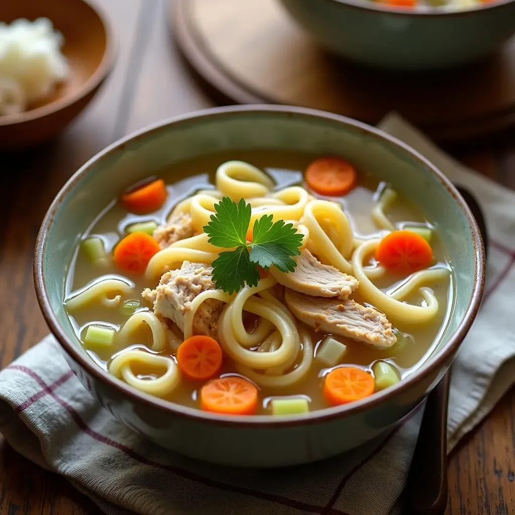 Assembling Your Delicious LowCarb Chicken Noodle Soup