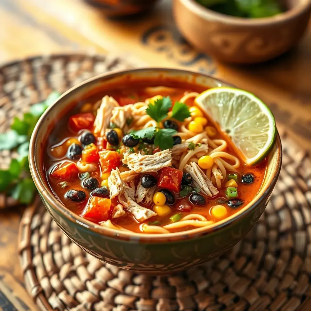 Easy Chicken Noodle Soup Recipe Mexican Style - Comfort Food!