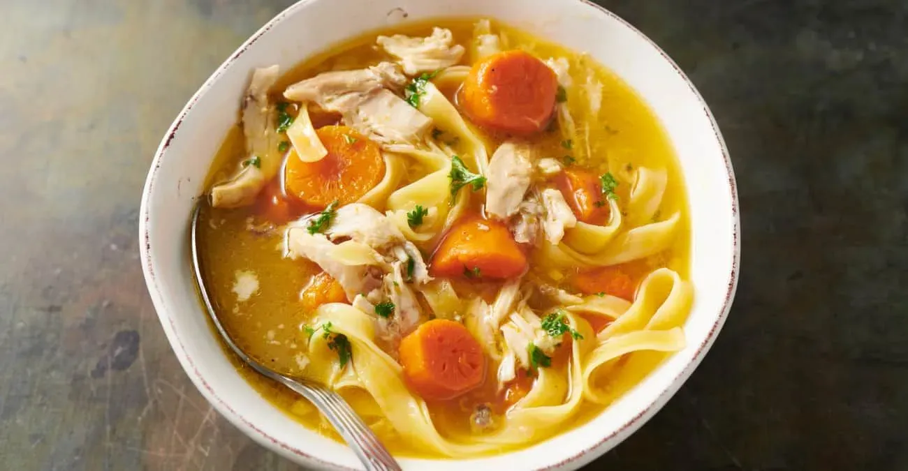 Easy Healing chicken noodle soup recipe turmeric