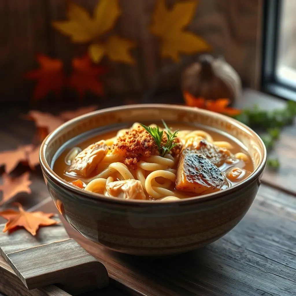 Ultimate Chicken Noodle Soup with Black Garlic