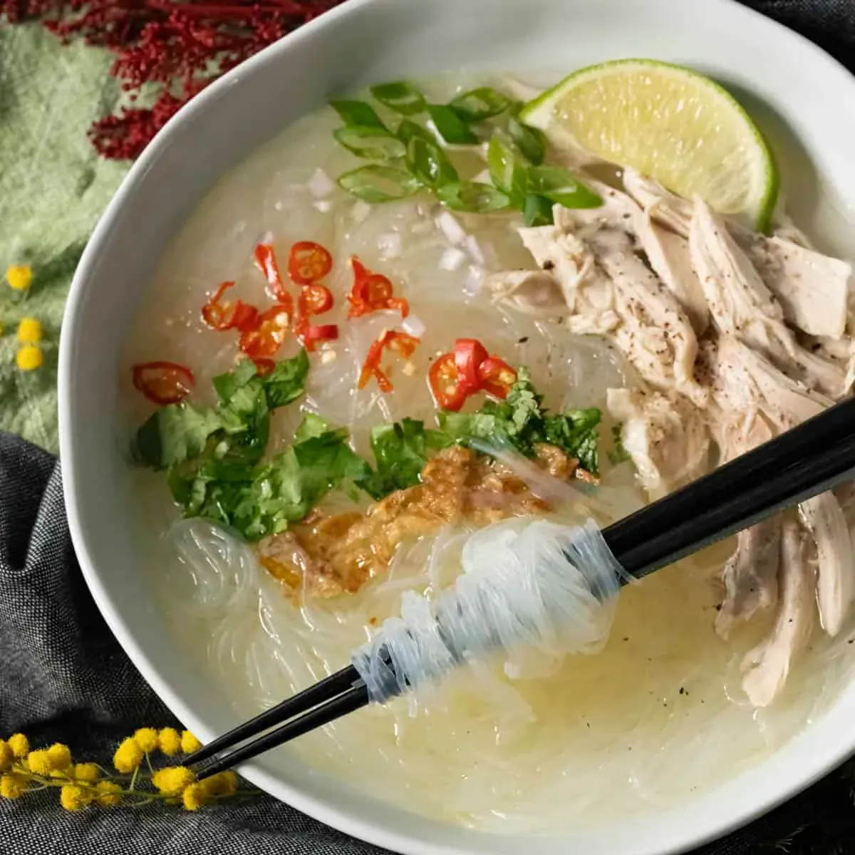 Crafting the Aromatic Broth: Your Vietnamese Chicken Noodle Soup Recipe