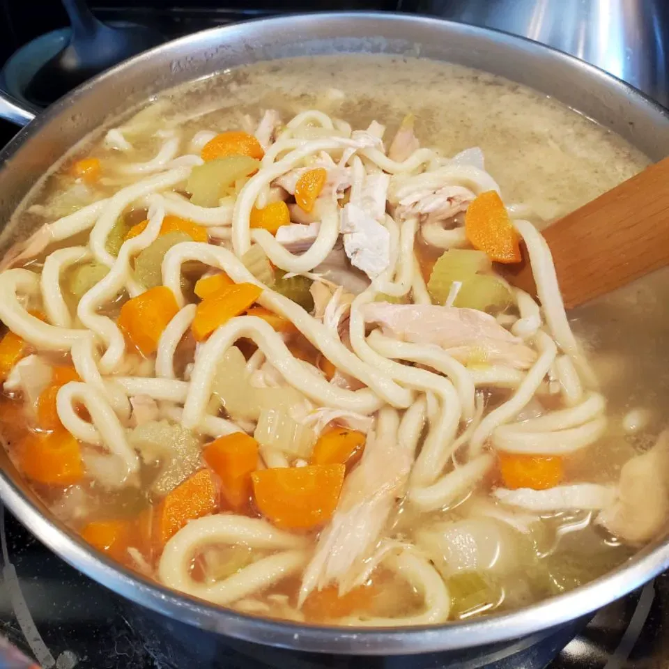 Gathering Ingredients for Your 1 Gallon Chicken Noodle Soup Recipe