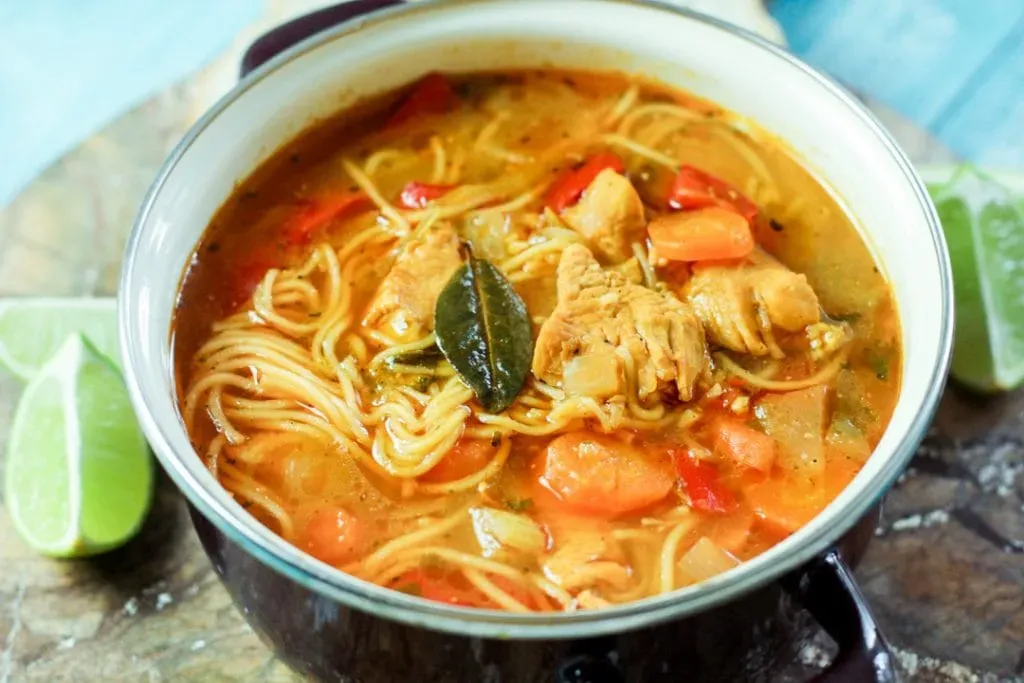 Gathering Ingredients for Your Puerto Rican Chicken Noodle Soup Recipe
