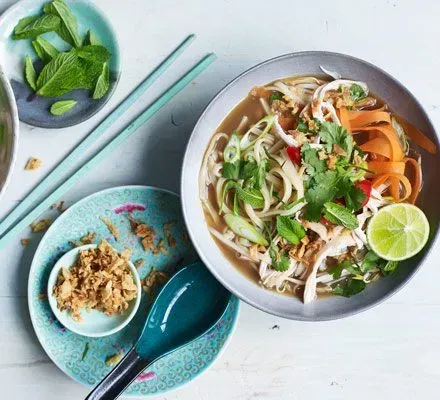 Gathering Your Ingredients for a Delicious Vietnamese Pho Chicken Noodle Soup Recipe