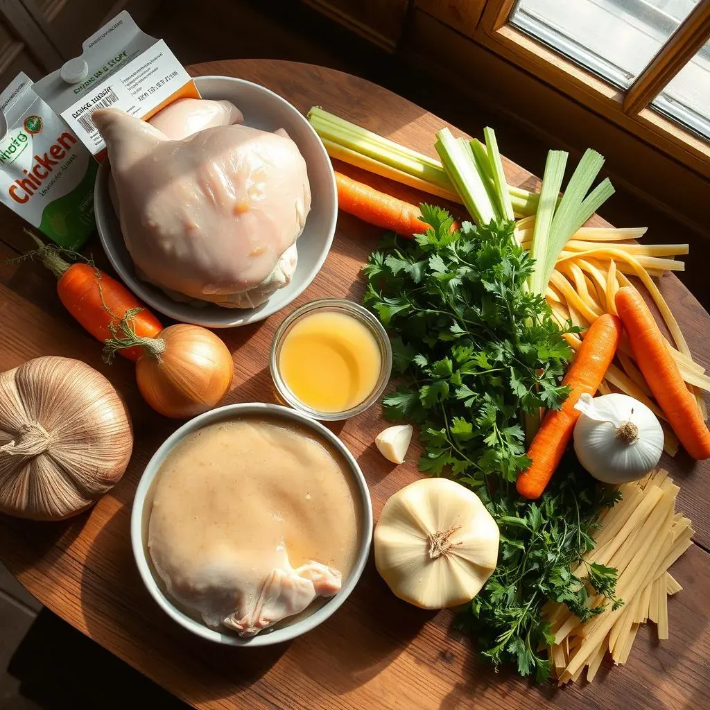 Gathering Your Ingredients for Izzy's Chicken Noodle Soup