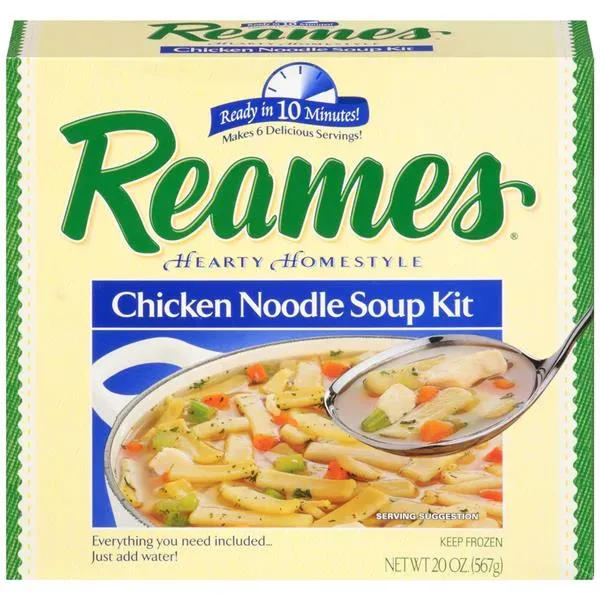 Gathering Your Ingredients for Reames Chicken Noodle Soup