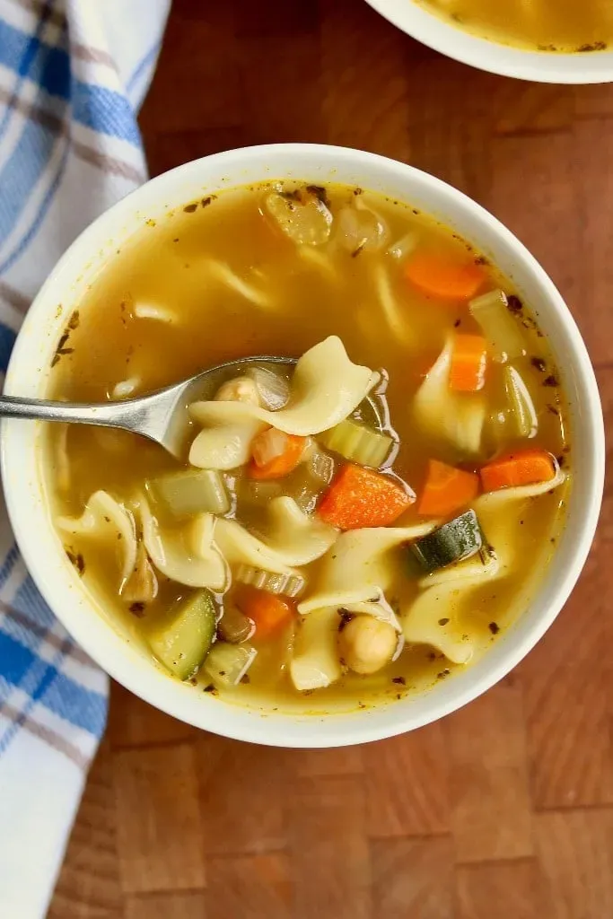 Gathering Your Ingredients for Vegan Chicken Noodle Soup