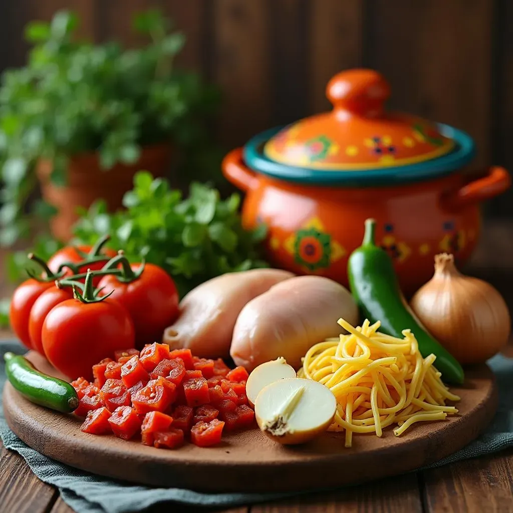 Ingredients for a Zesty Mexican Chicken Noodle Soup