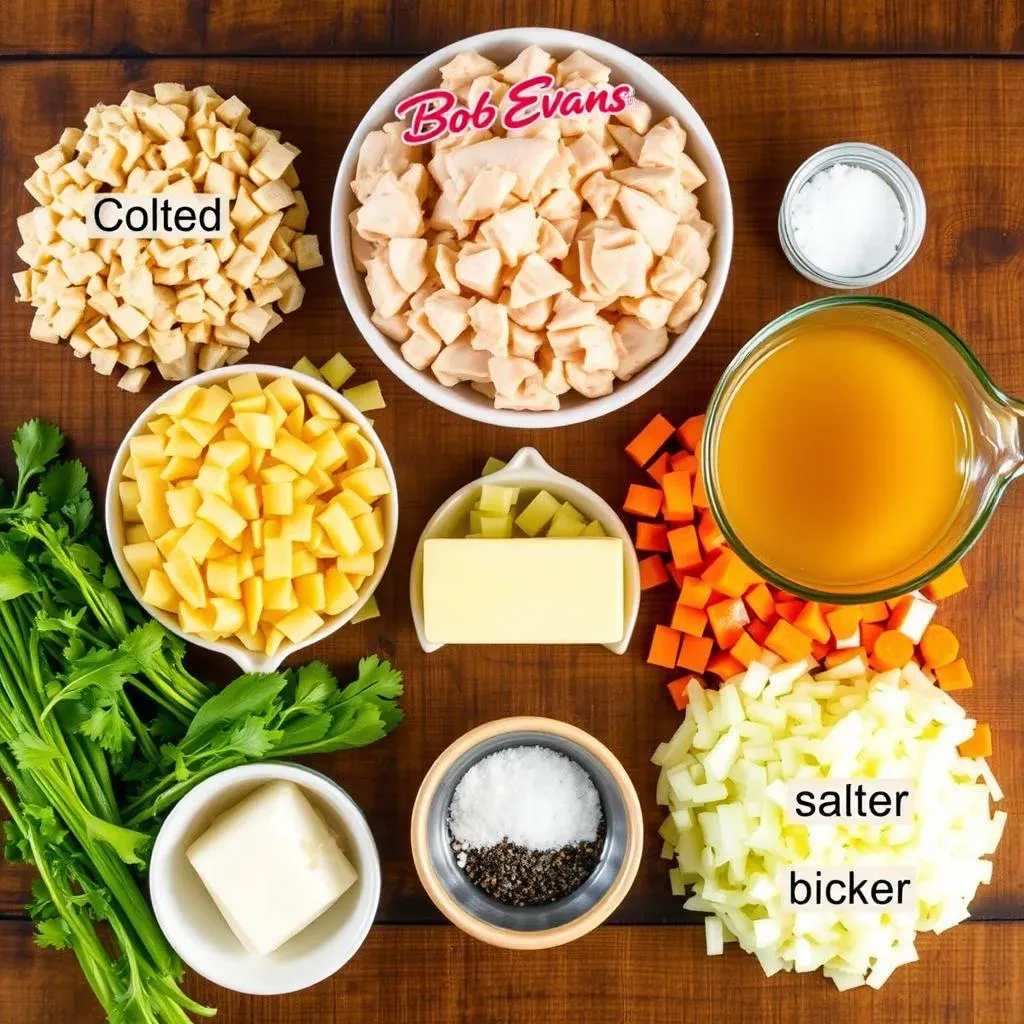 Ingredients for Bob Evans Chicken Noodle Soup Recipe