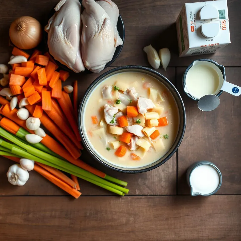 Ingredients for the Perfect Instant Pot Creamy Chicken Noodle Soup