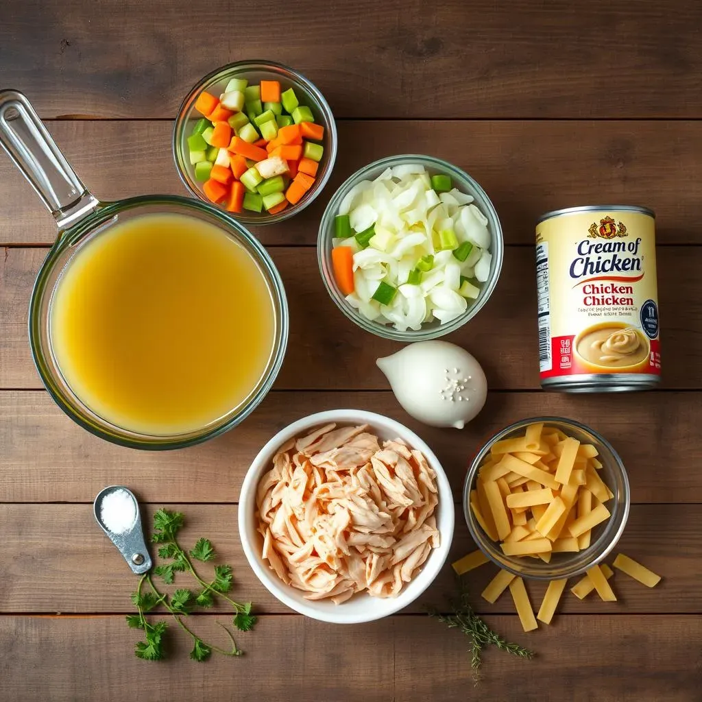 Ingredients for the Perfect Lion House Chicken Noodle Soup