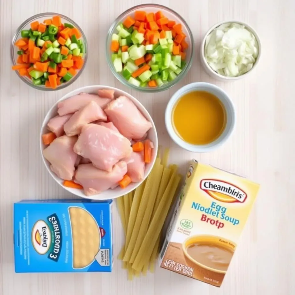 Ingredients for Your Basic Chicken Noodle Soup