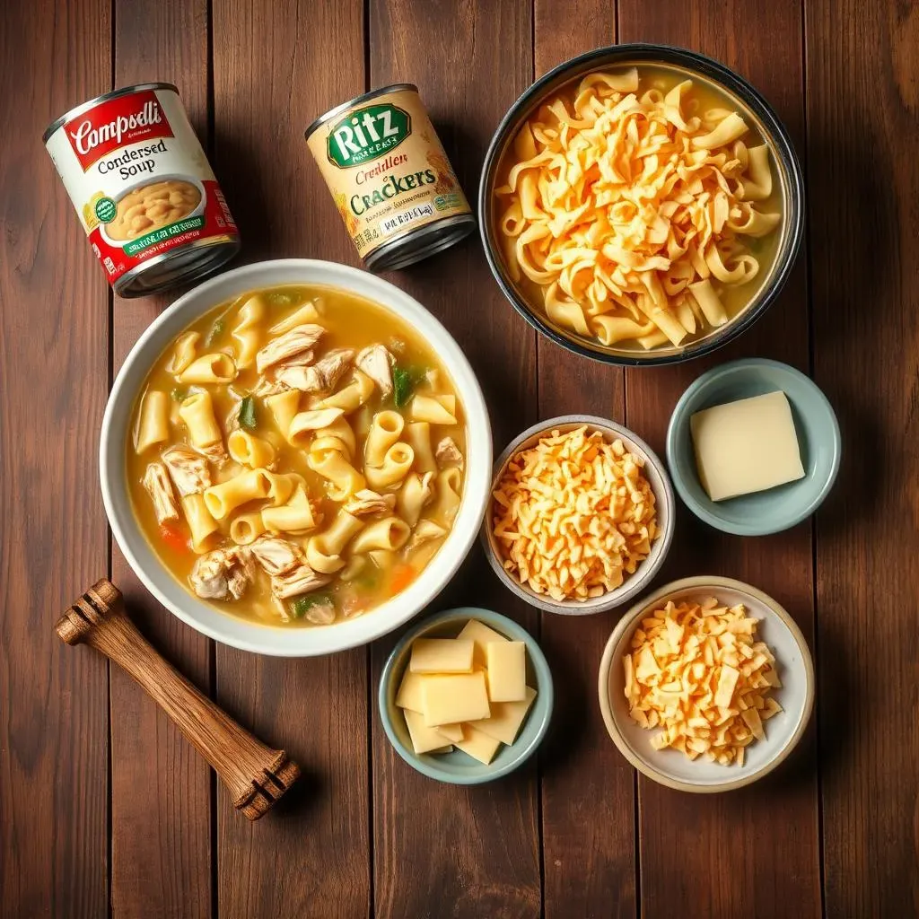 Ingredients for Your Chicken Noodle Soup Casserole