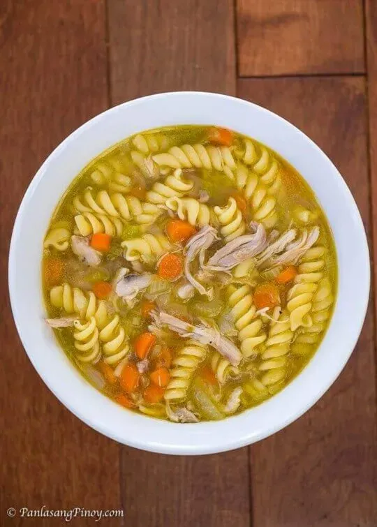 Ingredients for Your Chicken Noodle Soup Recipe Panlasang Pinoy