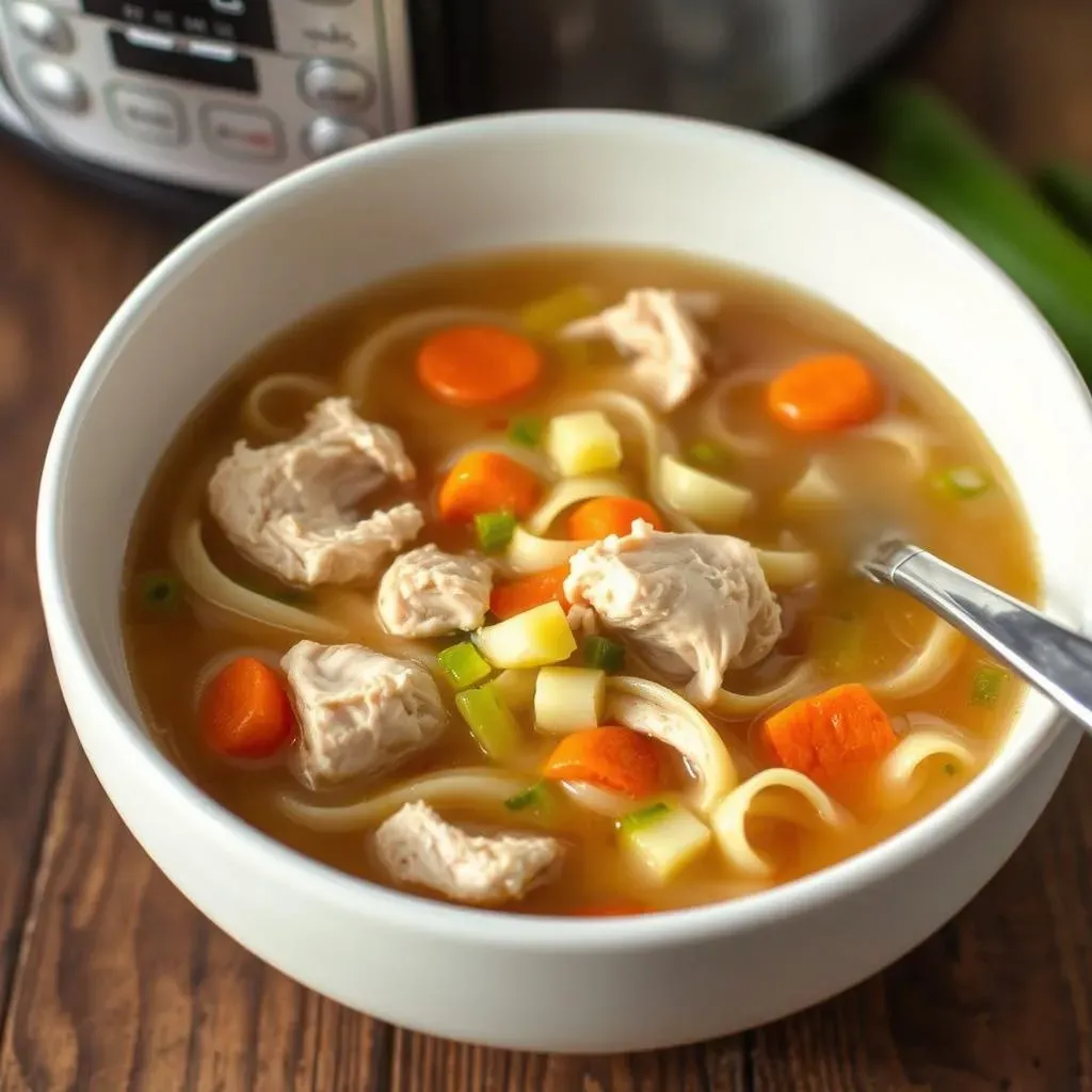 Instant Pot Low Sodium Chicken Noodle Soup: A Quick & Easy Method