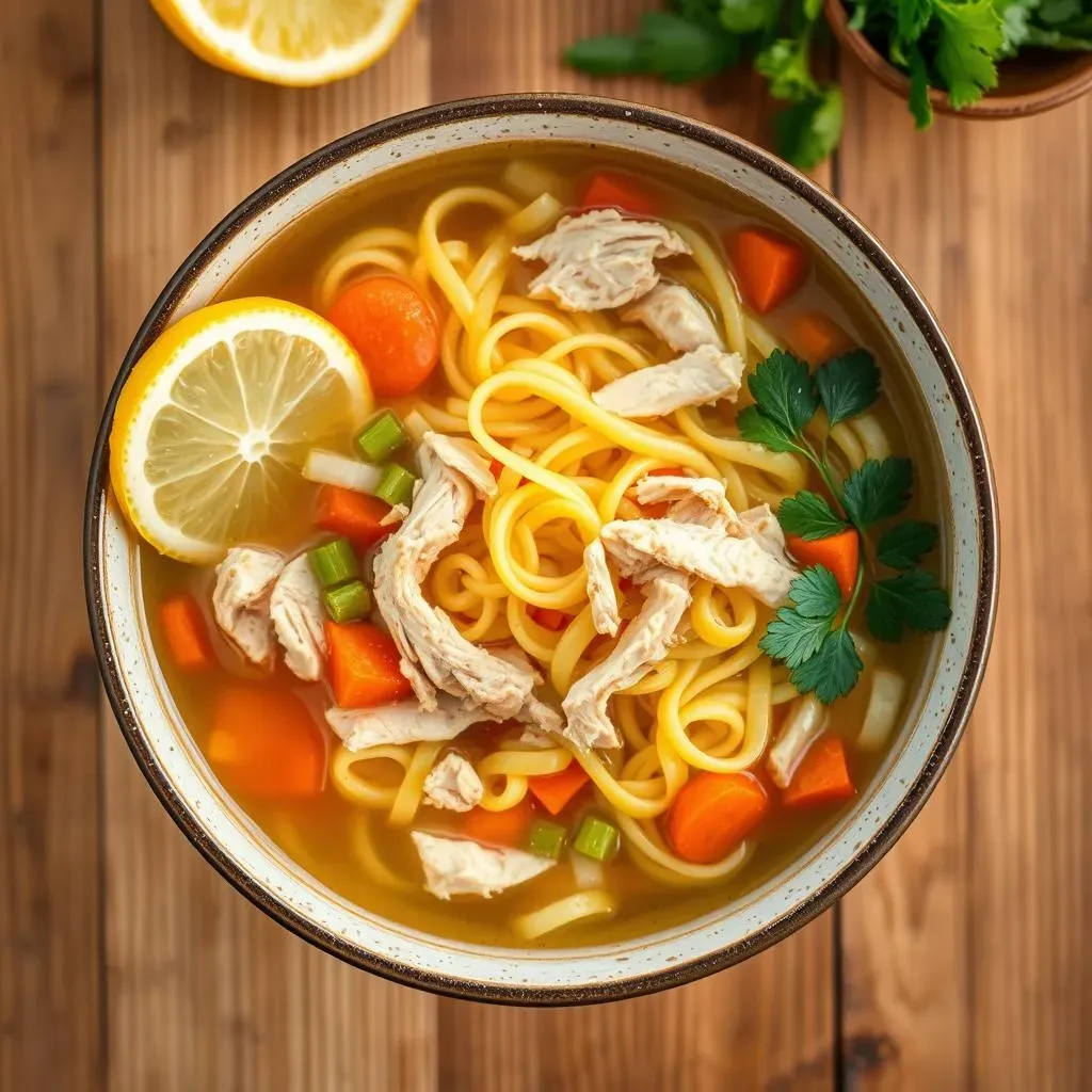 Key Ingredients for a Bright Chicken Noodle Soup Recipe Lemon