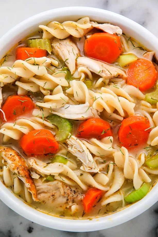 Making and Storing Your Comforting Chicken Noodle Soup for When You Are Sick