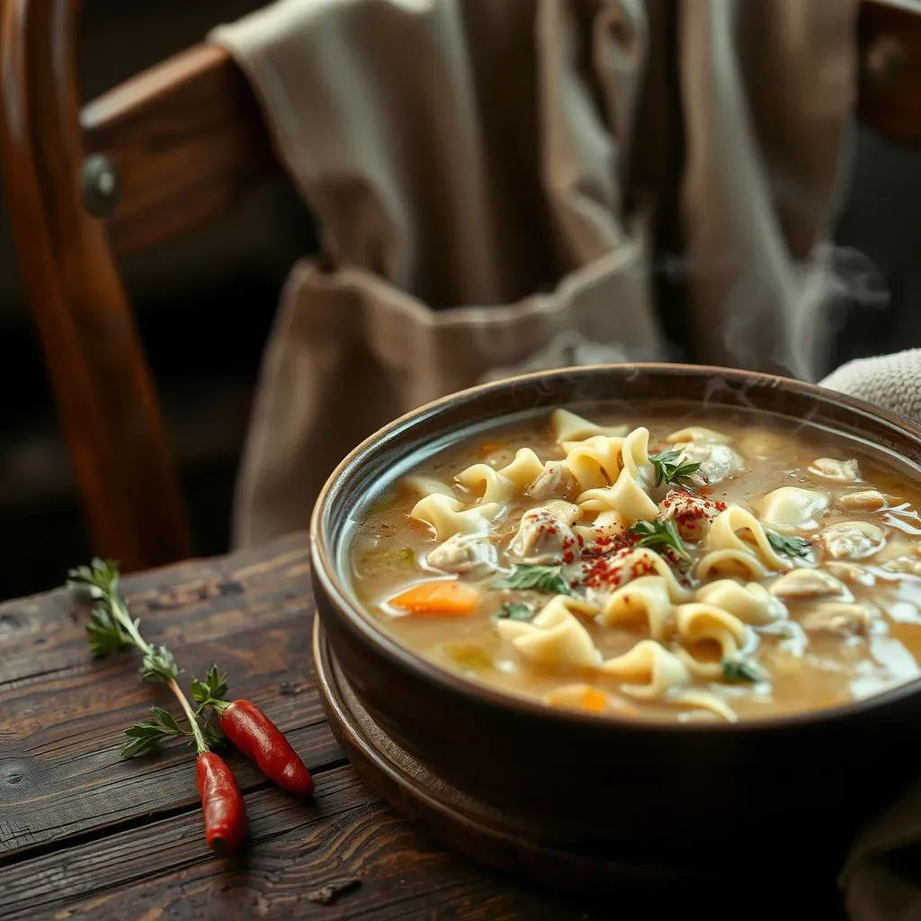 Making Chicken Noodle Soup with Homemade Stock