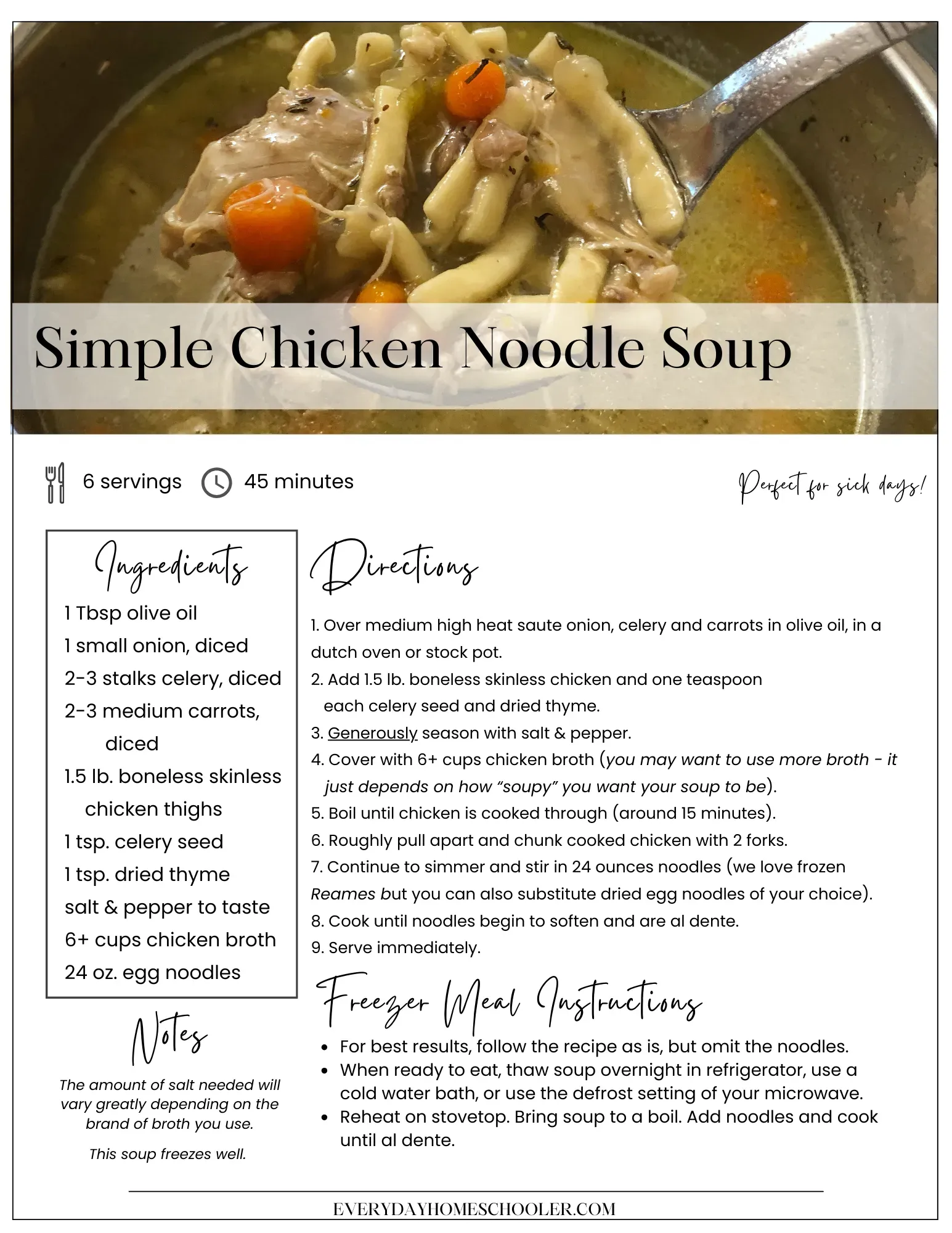 Reheating Your Frozen Chicken Noodle Soup for Perfect Comfort