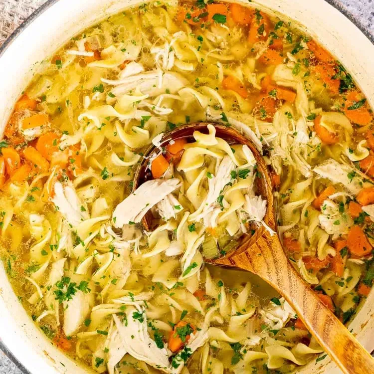 Scaling Ingredients for Your Chicken Noodle Soup Recipe for 100 People
