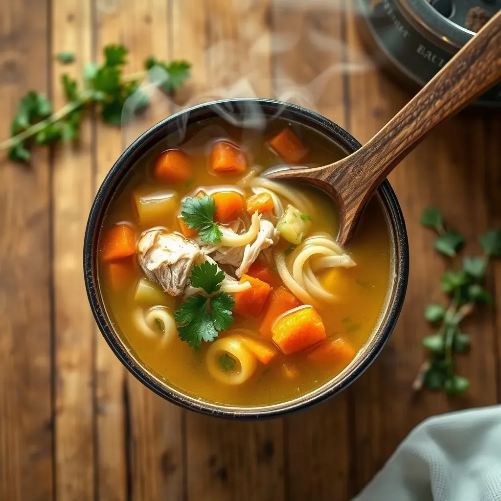 Secrets to a FlavorPacked, Low Fat Chicken Noodle Soup