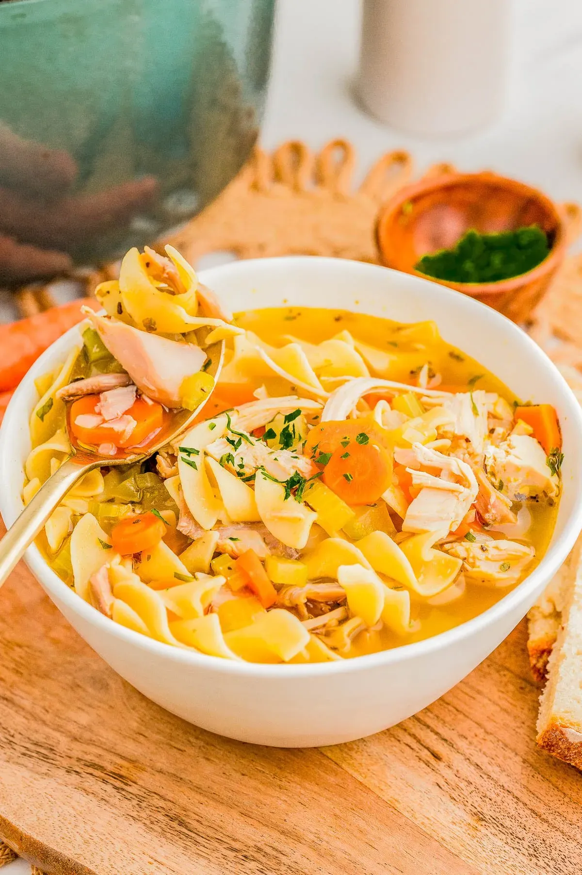 Serving and Storing Your Epic Chicken Noodle Soup Recipe for 100