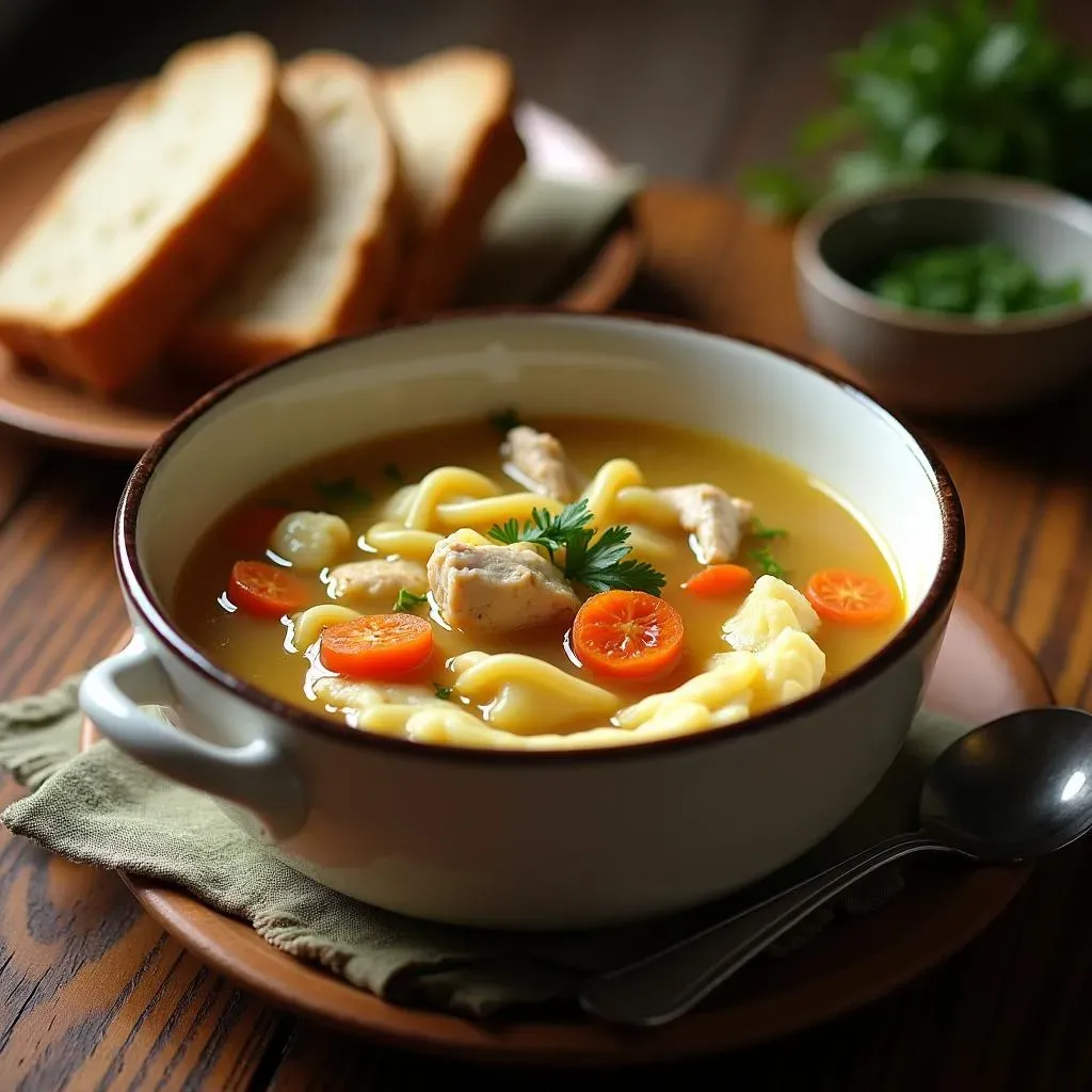Serving and Storing Your Homemade Amish Chicken Noodle Soup