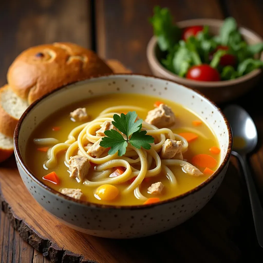 Serving and Storing Your Homemade Chicken Noodle Soup