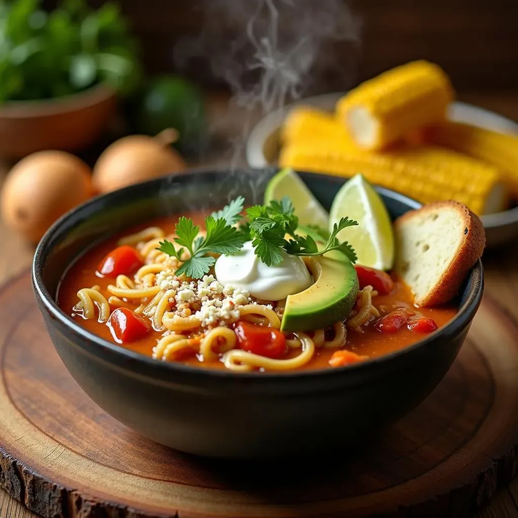 Serving Suggestions and Delicious Garnishes for Mexican Chicken Noodle Soup