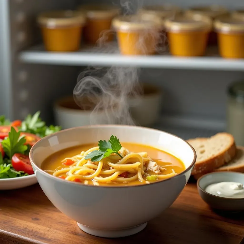 Serving Suggestions and Storing Your Instant Pot Chicken Noodle Soup