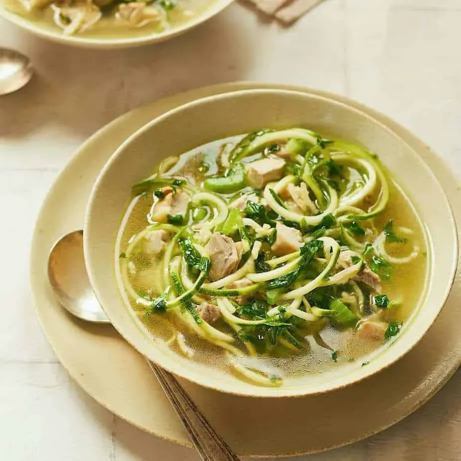 Serving Up Warmth: Enjoying Your Zoodle Chicken Soup