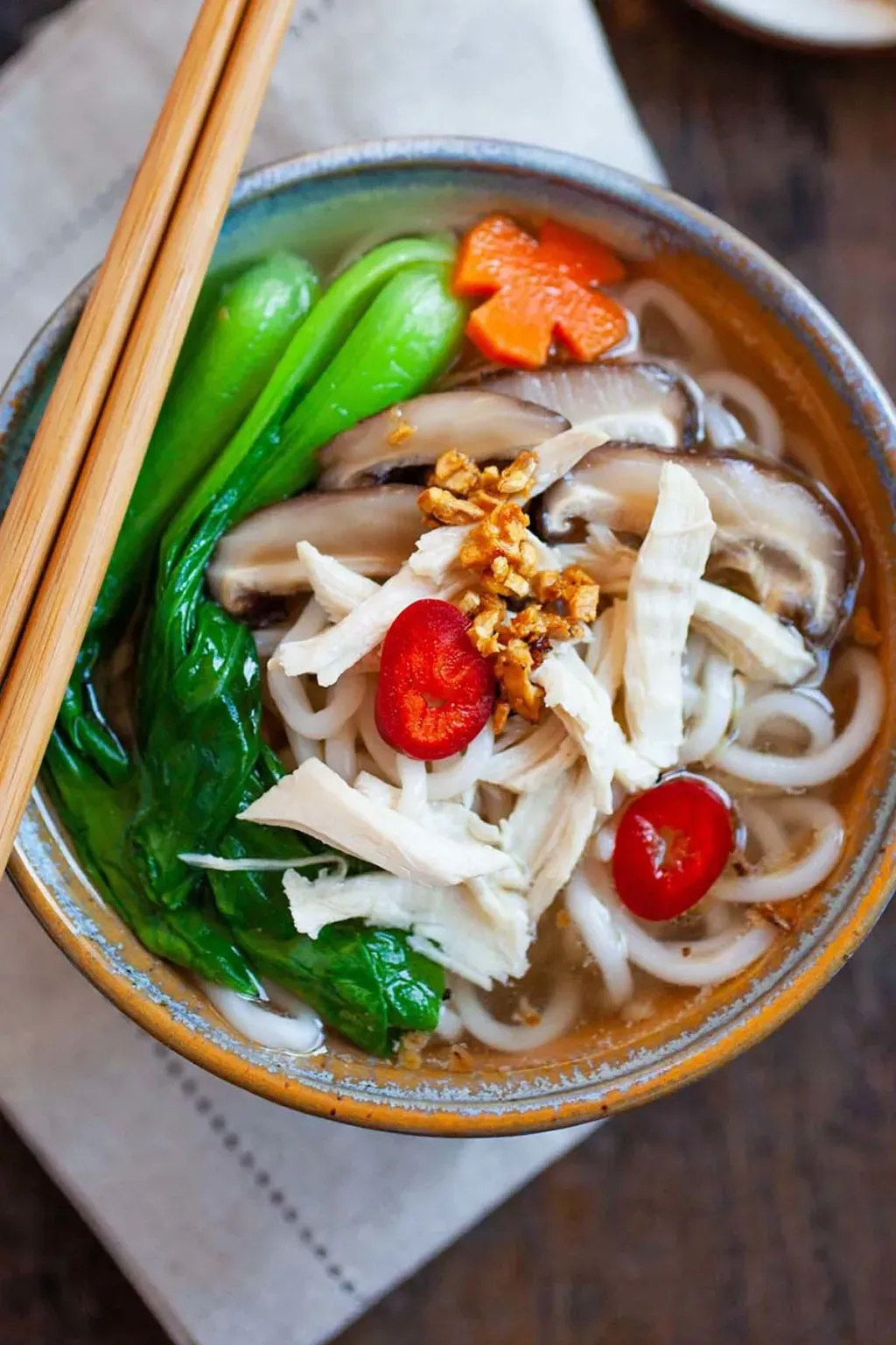 Serving Your Comforting Traditional Chinese Chicken Noodle Soup