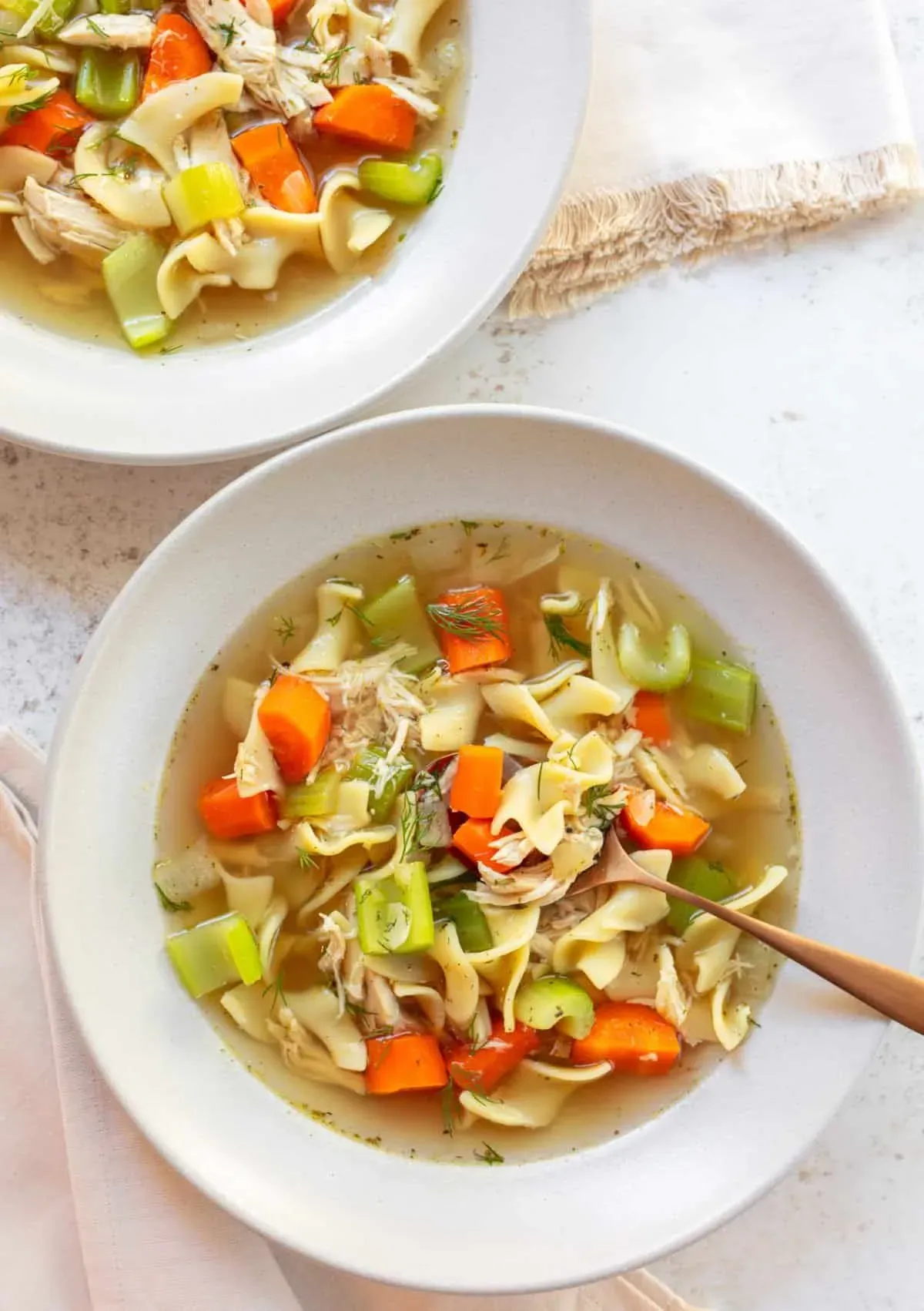 Best simple chicken noodle soup recipe with egg noodles