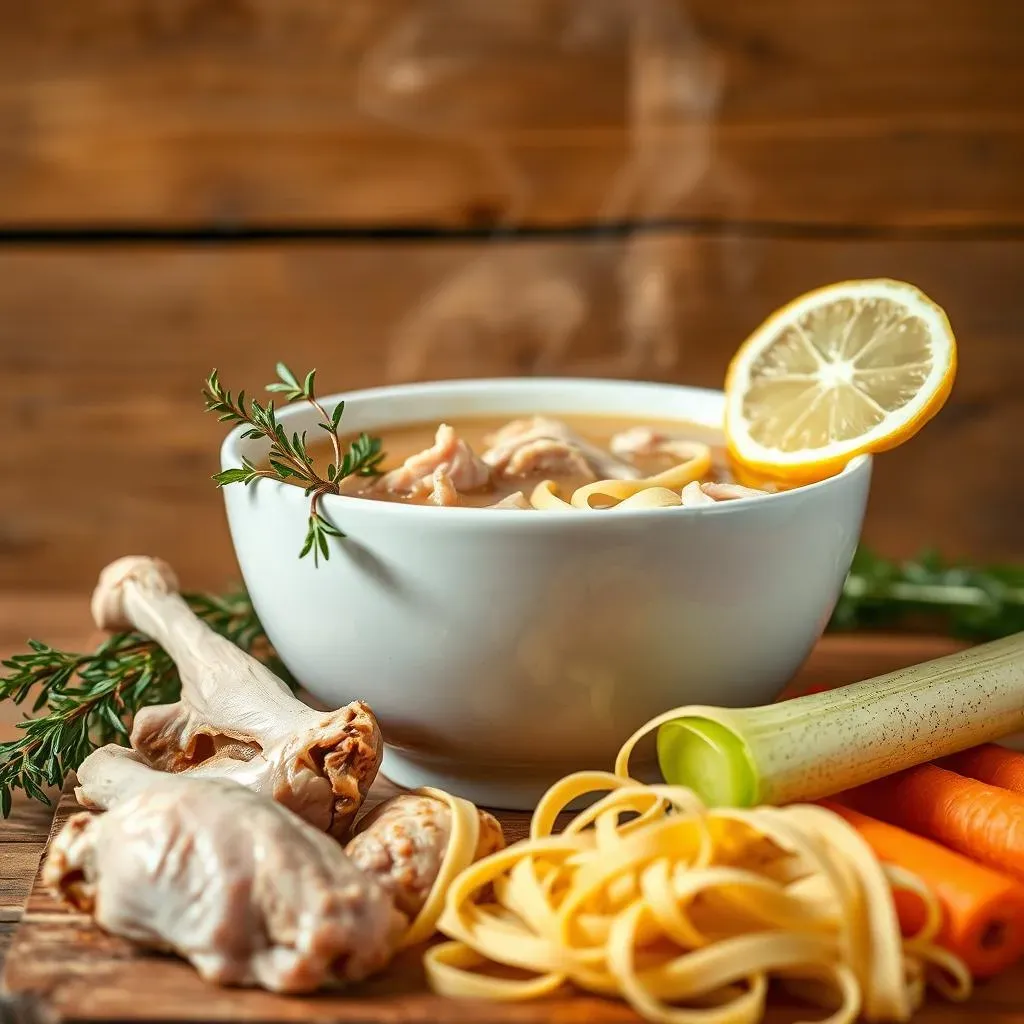 Simple Ingredients for a VeggieFree Chicken Noodle Soup Recipe