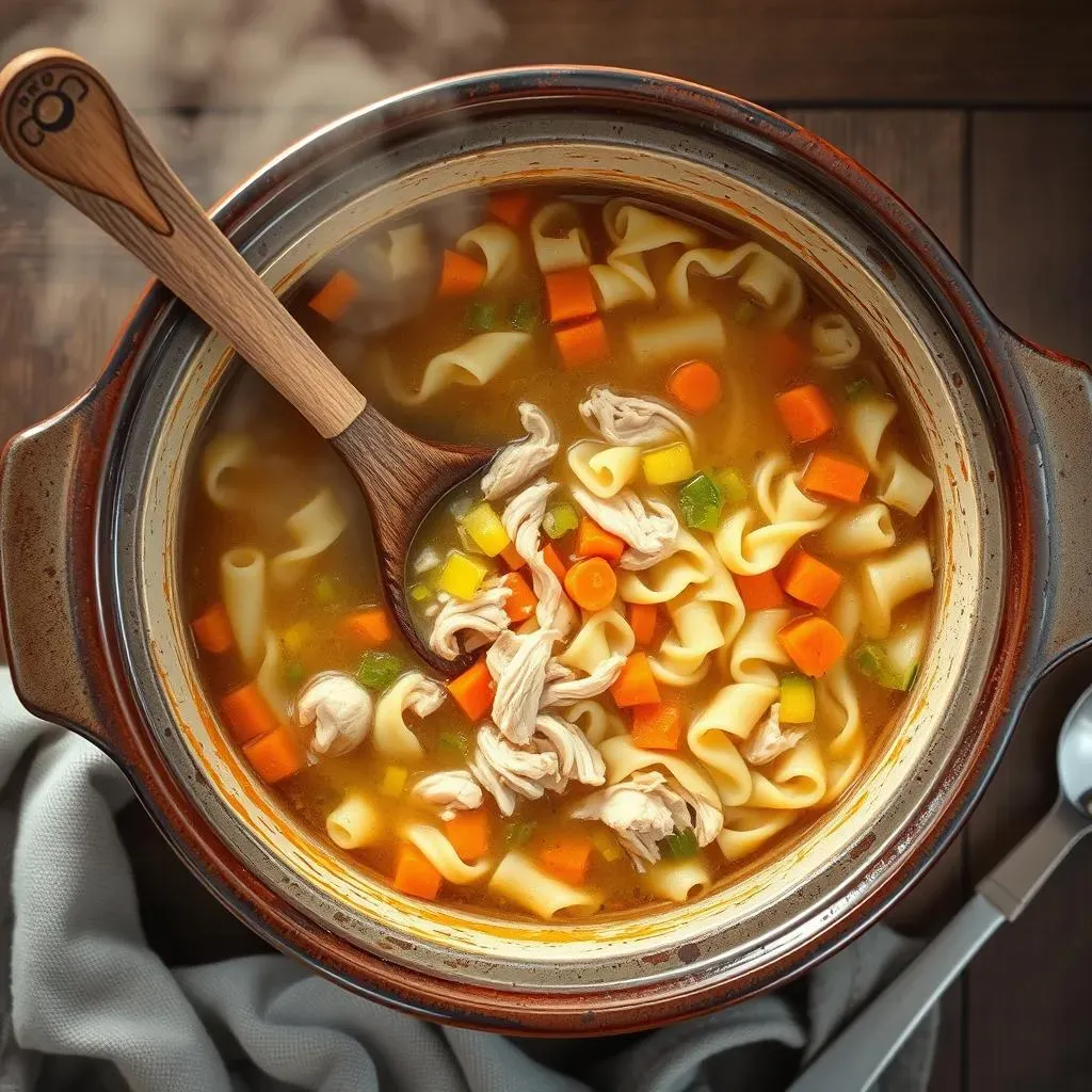 Slow Cooker Bob Evans Chicken Noodle Soup Recipe Instructions