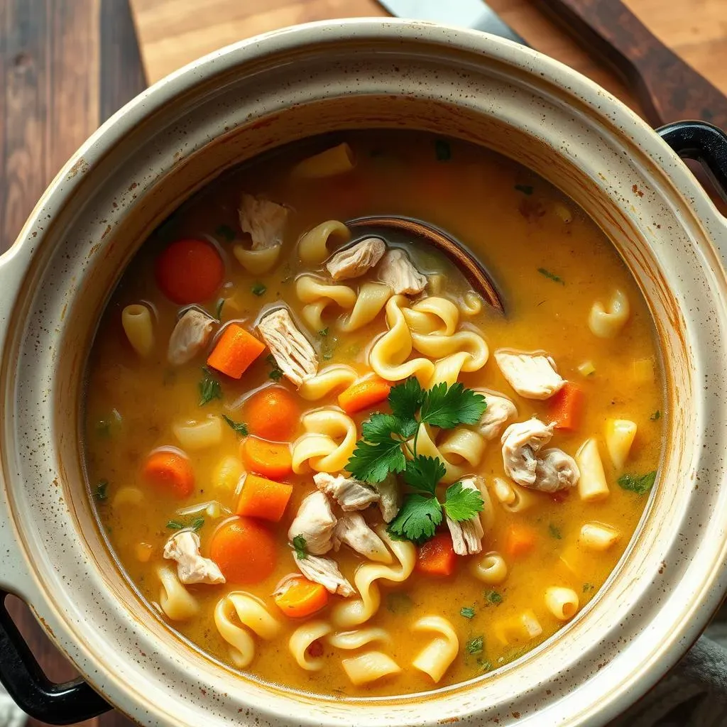 Slow Cooker Chicken Noodle Soup with Chicken Thighs: A HandsOff Approach
