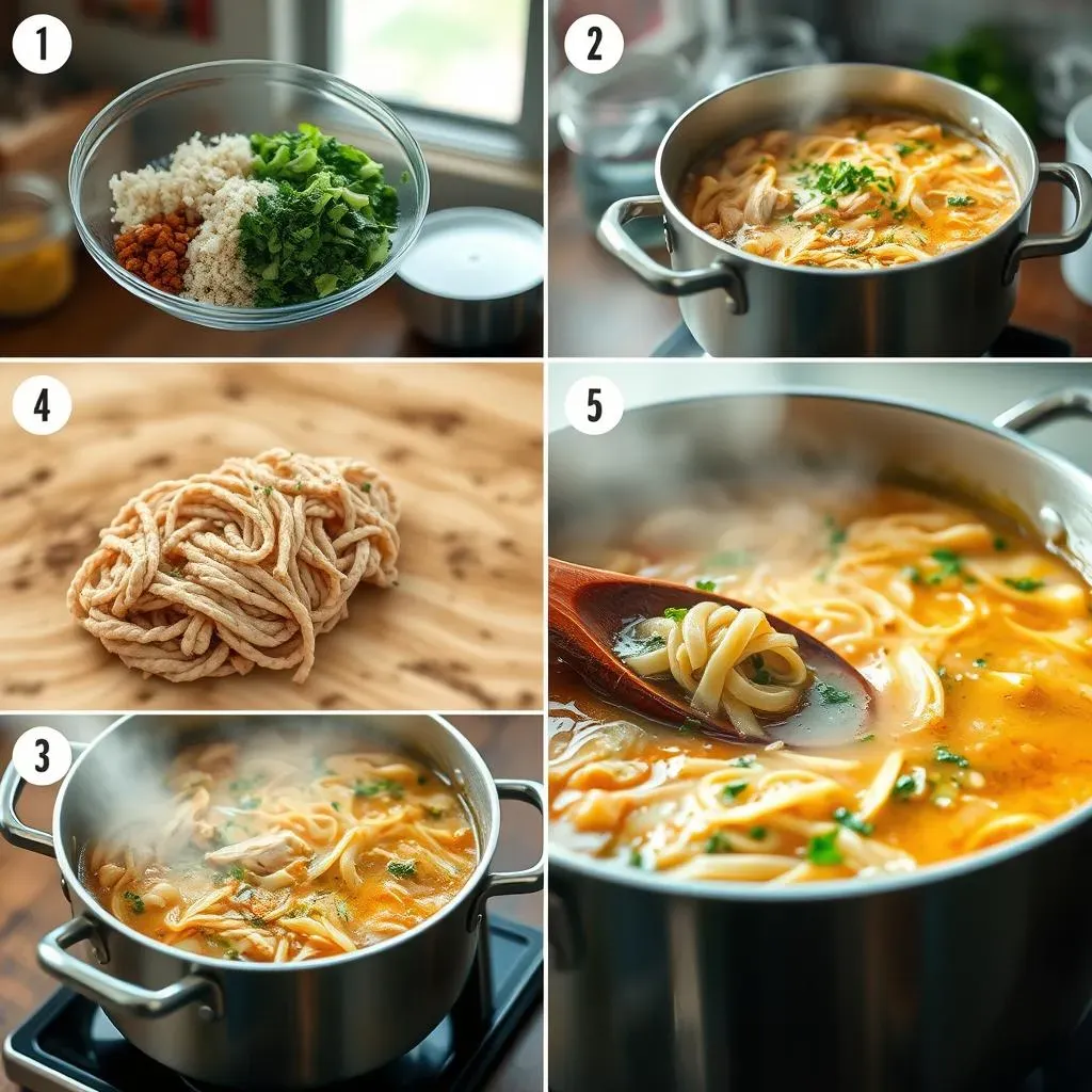 StepbyStep: Cooking Chicken Noodle Soup, VeggieFree