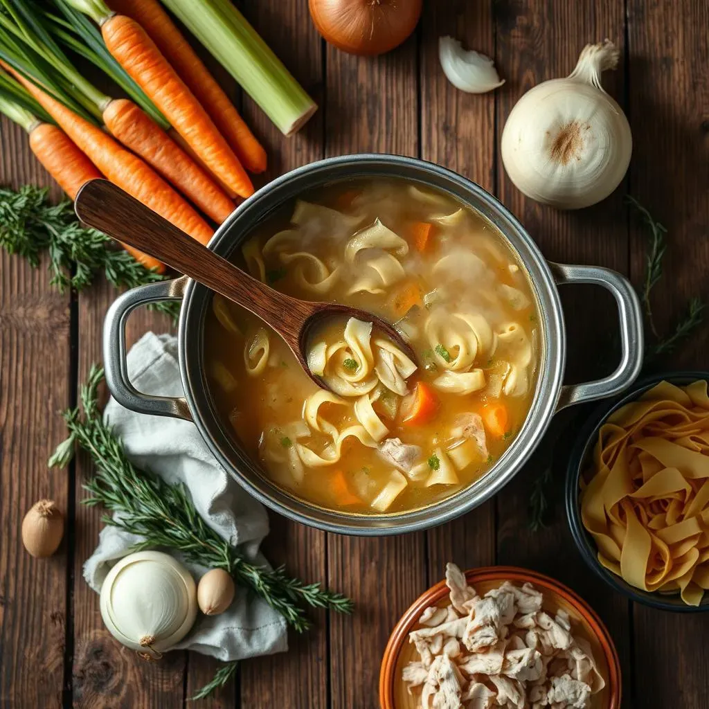 StepbyStep: Cooking Your Chicken Noodle Soup Recipe Mel's Kitchen Cafe Style
