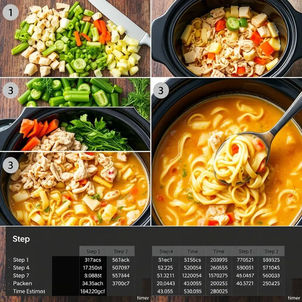 StepbyStep: Crafting Your Chicken Noodle Soup in a CrockPot