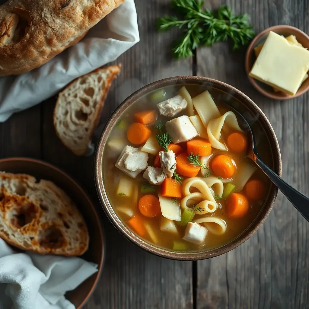 StepbyStep: Crafting Your Chicken Noodle Soup Inspired by Martha Stewart