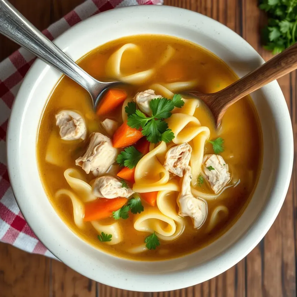 StepbyStep: Making Chicken Noodle Soup with Egg Noodles from Scratch