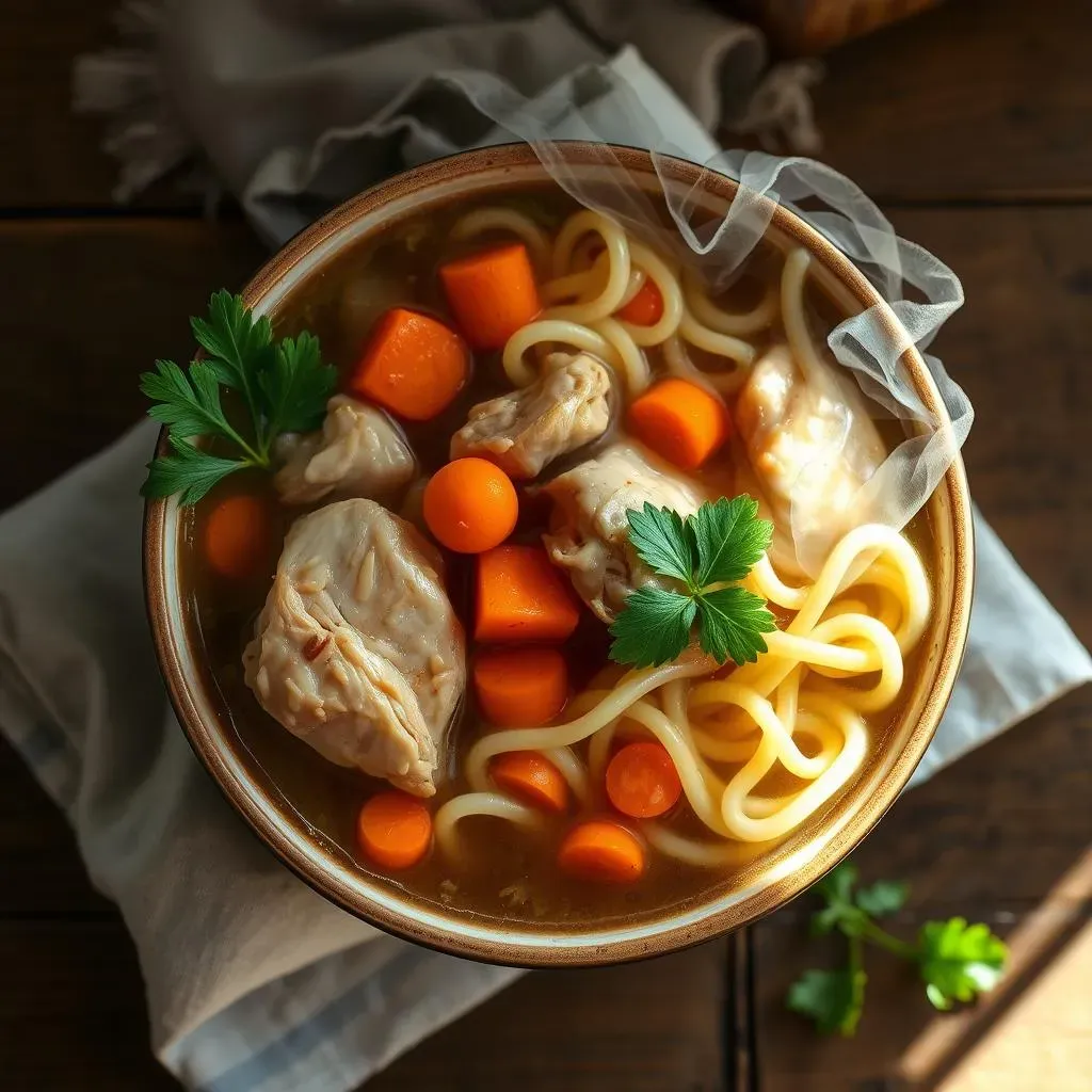 The Secret to Natasha's Delicious Chicken Noodle Soup: Ingredients and Preparation