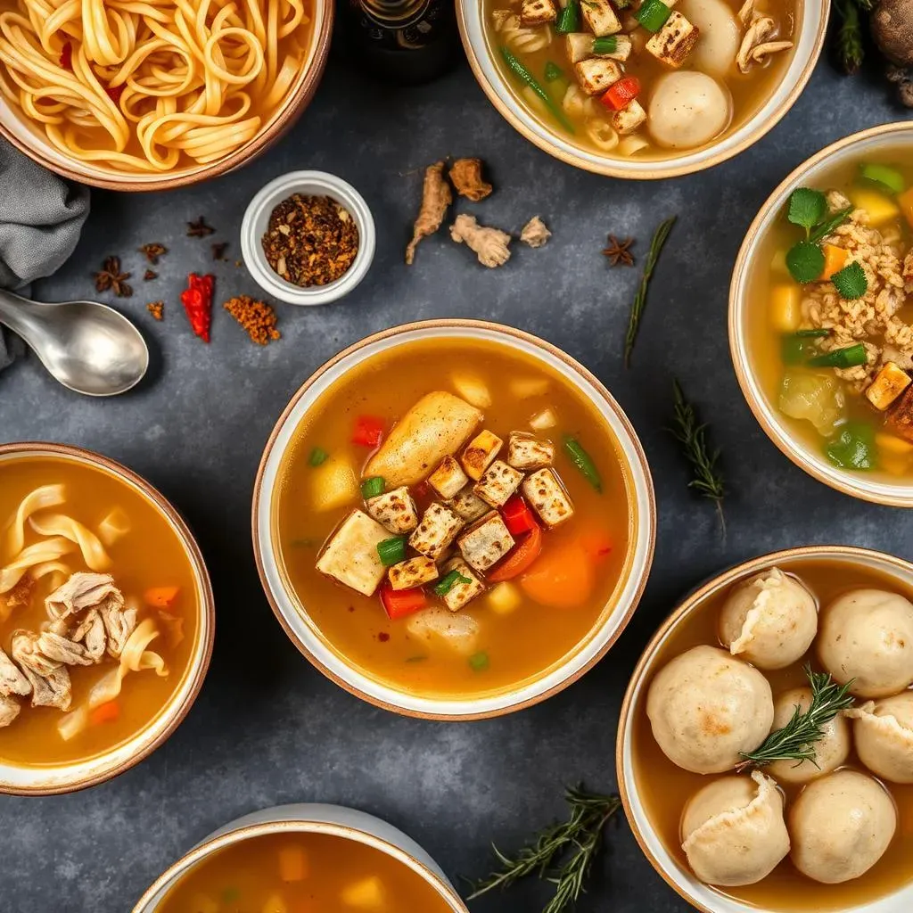 Variations and Twists on the Classic Jewish Chicken Soup