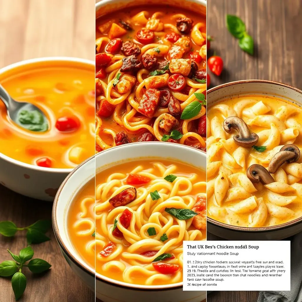 Variations on the Best Chicken Noodle Soup Recipe UK