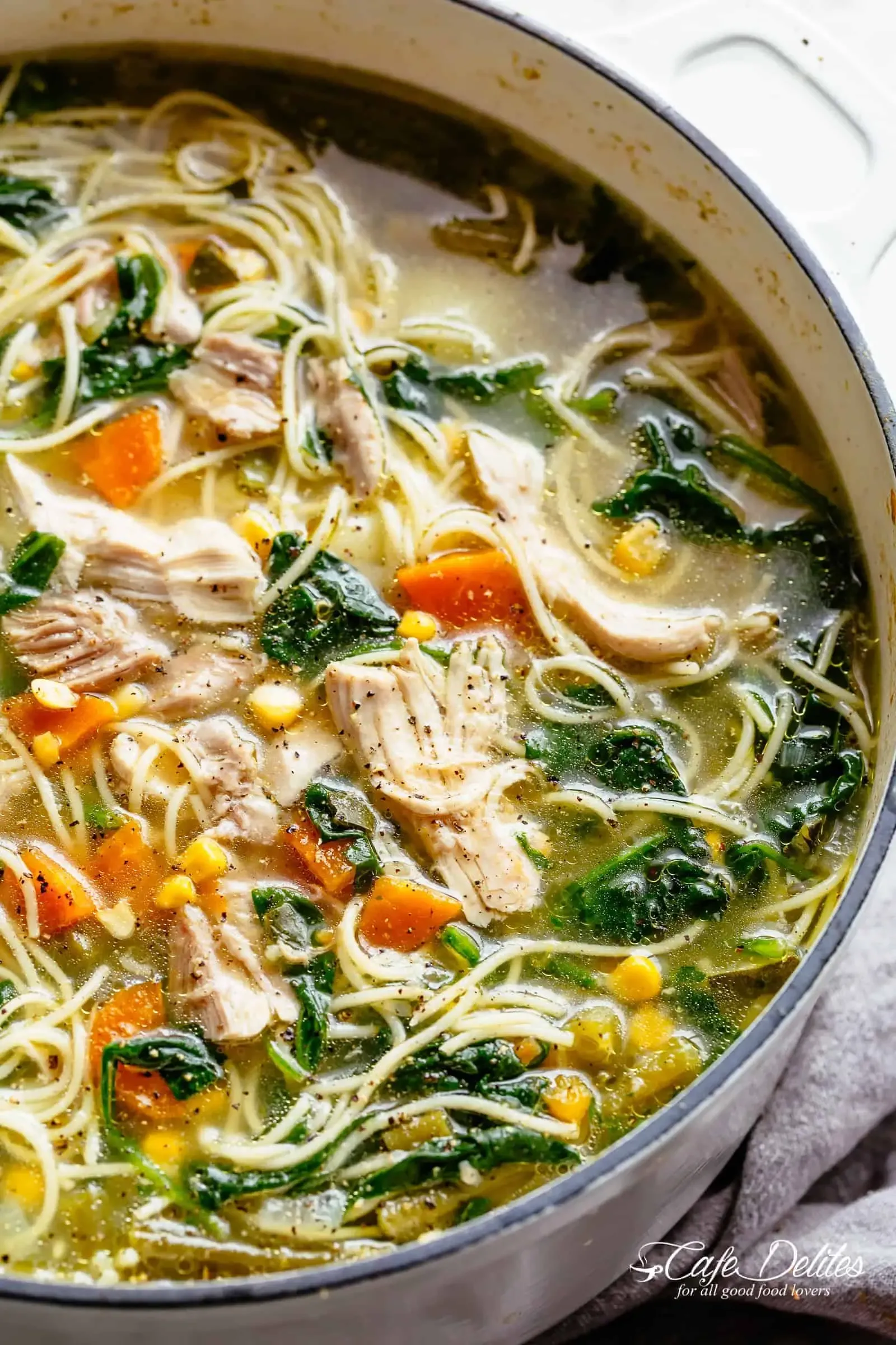 Easy Homemade vegetable chicken noodle soup recipe