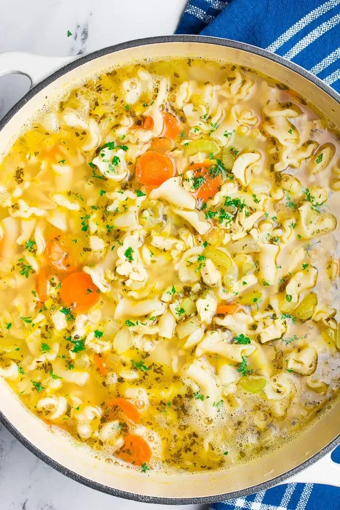 The Best veggie chicken noodle soup recipe, easy and quick