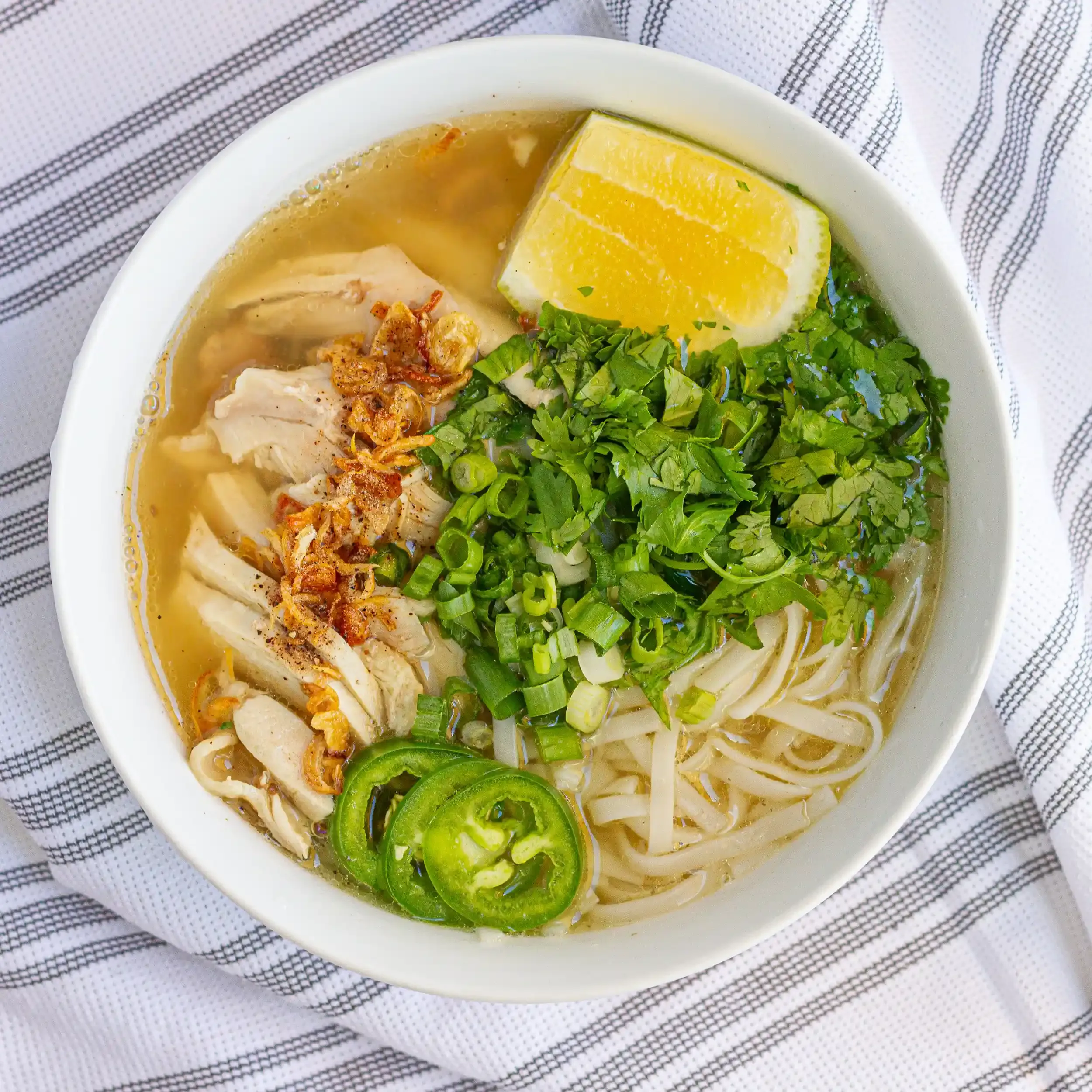 Authentic vietnamese crispy skin chicken noodle soup recipe